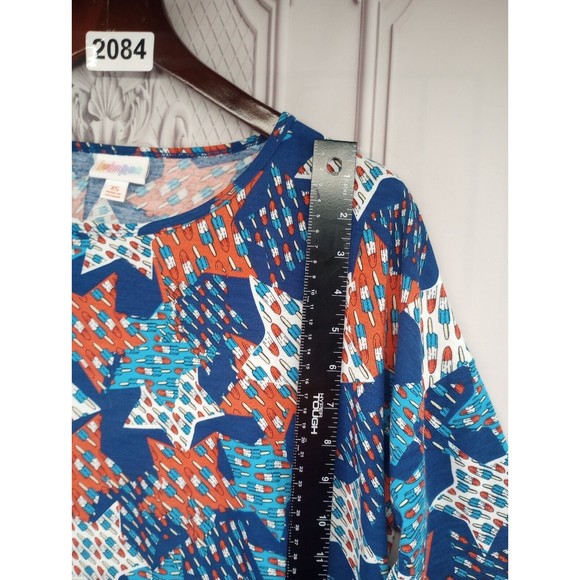 NWOT LuLaRoe Tunic Top Fireworks Popsicles Stars Patriot Summer 4th Of July SZXS - Picture 13 of 16
